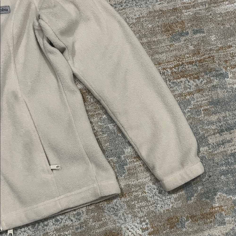 Columbia Off-White Fleece Jacket - image 4